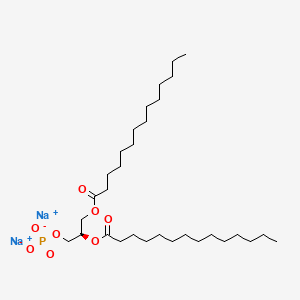molecular formula C31H59Na2O8P B7797849 Sodium (R)-2,3-bis(tetradecanoyloxy)propyl phosphate 