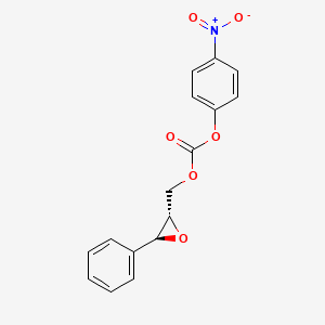 molecular formula C16H13NO6 B7797896 (2S,3S)-2,3-Epoxy-3-phenylpropyl 4-nitrophenyl carbonate 