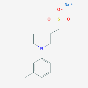 molecular formula C12H18NNaO3S B7797923 sodium;3-(N-ethyl-3-methylanilino)propane-1-sulfonate 