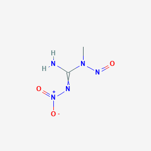 molecular formula C2H5N5O3 B7797973 N-methyl-N\\'-nitro-N-nitrosoguanidine 