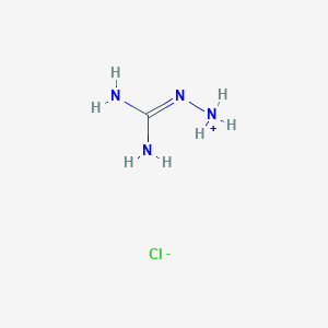molecular formula CH7ClN4 B7798009 (diaminomethylideneamino)azanium;chloride 