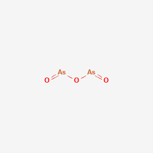 molecular formula As2O3 B7798099 Arsenic(III)oxide,arsenic trioxide,arsenous acid anhydride,arsenous acid,arsenic sesquioxide,white arsenic 