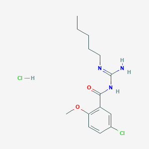 N-(5-Chloro-2-methoxybenzoyl)-N'-pentylguanidine hydrochloride