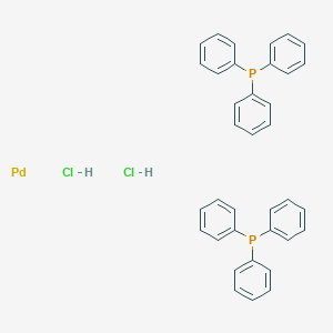 molecular formula C36H32Cl2P2Pd B7798158 palladium;triphenylphosphane;dihydrochloride 