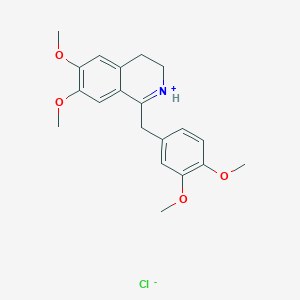 molecular formula C20H24ClNO4 B7798166 3,4-Dihydro-6,7-dimethoxy-1-veratrylisoquinoline hydrochloride 