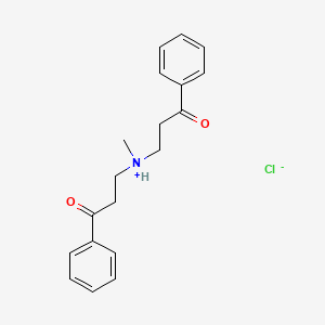 Methyl-bis(3-oxo-3-phenylpropyl)azanium;chloride