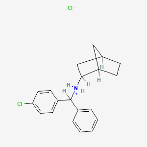 2-Norbornanamine, N-(4-chlorobenzhydryl)-, hydrochloride