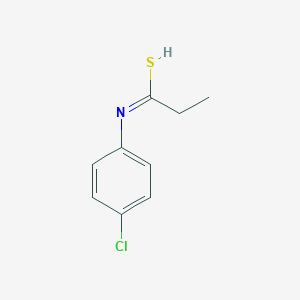 molecular formula C9H10ClNS B7798434 N-(4-chlorophenyl)propanimidothioic acid 