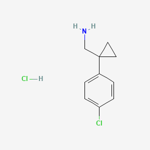 (1-(4-Chlorophenyl)cyclopropyl)methanamine hydrochloride