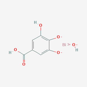 molecular formula C7H5BiO6 B7798571 Bismuth Subgallate 