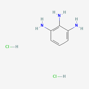 molecular formula C6H11Cl2N3 B7798618 1,2,3-Triaminobenzene dihydrochloride CAS No. 66046-54-6