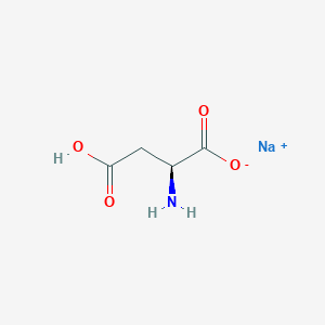 molecular formula C4H6NNaO4 B7798665 sodium;(2S)-2-amino-4-hydroxy-4-oxobutanoate 