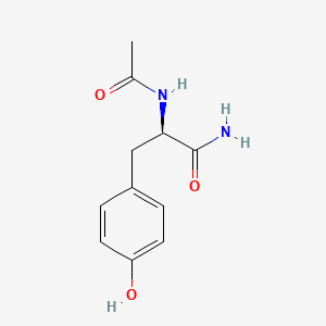 molecular formula C11H14N2O3 B7798916 (2R)-2-acetamido-3-(4-hydroxyphenyl)propanamide 