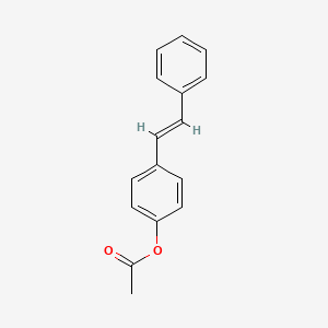 molecular formula C16H14O2 B7798932 4-[(E)-2-phenylethenyl]phenyl acetate 