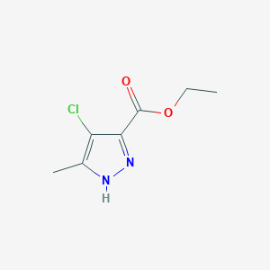 molecular formula C7H9ClN2O2 B7798949 ethyl 4-chloro-5-methyl-1H-pyrazole-3-carboxylate 