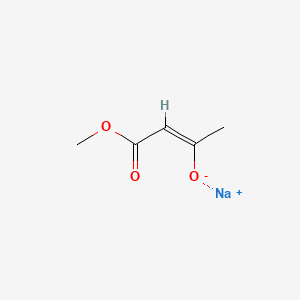 molecular formula C5H7NaO3 B7798979 Methyl acetoacetate sodium salt 