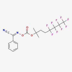 N-((((5,5,6,6,7,7,8,8,8-Nonafluoro-2-methyloctan-2-yl)oxy)carbonyl)oxy)benzimidoyl cyanide