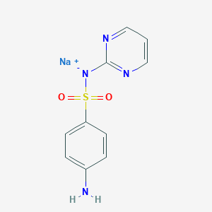 molecular formula C10H9N4NaO2S B7799143 sodium;(4-aminophenyl)sulfonyl-pyrimidin-2-ylazanide 