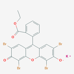 molecular formula C22H11Br4KO5 B7799227 potassium;2,4,5,7-tetrabromo-9-(2-ethoxycarbonylphenyl)-6-oxoxanthen-3-olate 