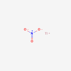 molecular formula TlNO3<br>NO3Tl B7799252 Thallium nitrate CAS No. 16901-76-1