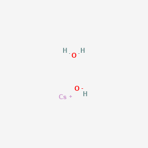 molecular formula CsH3O2 B7799297 cesium;hydroxide;hydrate 