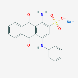 molecular formula C20H13N2NaO5S B7799322 sodium;1-amino-4-anilino-9,10-dioxoanthracene-2-sulfonate 