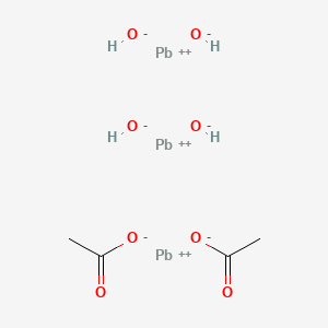 molecular formula C4H10O8Pb3 B7799548 Lead acetate, basic 