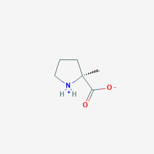 molecular formula C6H11NO2 B7799852 (2S)-2-Methyl-2-pyrrolidiniumcarboxylate 