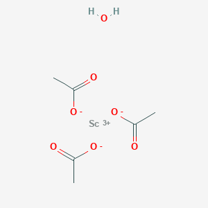 Scandium(3+);triacetate;hydrate