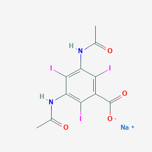 molecular formula C11H8I3N2NaO4 B7800141 CID 12916 