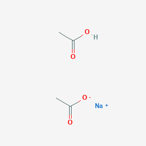 molecular formula C4H7NaO4 B7800161 sodium;acetic acid;acetate 