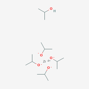 molecular formula C15H36O5Zr B7800178 Zirconium,(2-propanol)tetrakis(2-propanolato)- 