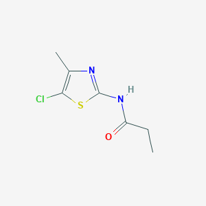 molecular formula C7H9ClN2OS B078002 N-(5-Chloro-4-methyl-2-thiazolyl)propanamide CAS No. 13915-79-2