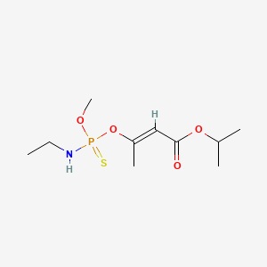 molecular formula C10H20NO4PS B7800203 1-Methylethyl 3-[[(ethylamino)methoxyphosphinothioyl]oxy]-2-butenoate CAS No. 58995-37-2