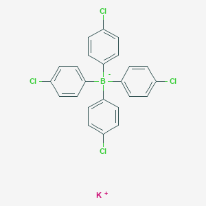 molecular formula C24H16BCl4K B7800356 potassium;tetrakis(4-chlorophenyl)boranuide 