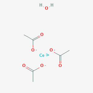 molecular formula C6H11CeO7 B7800386 cerium (III) acetate monohydrate 
