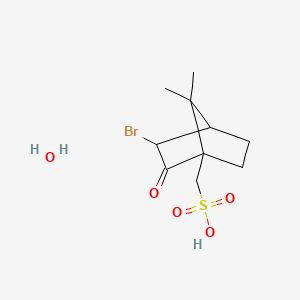 molecular formula C10H17BrO5S B7800476 D-3-Bromocamphor-10-sulfonic acid monohydrate 