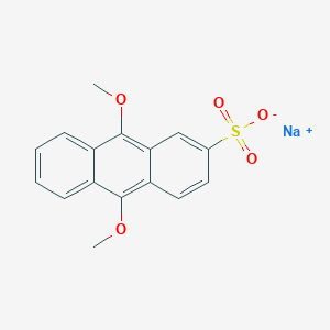 molecular formula C16H13NaO5S B7800522 sodium;9,10-dimethoxyanthracene-2-sulfonate 