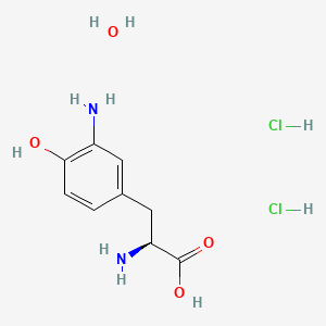 molecular formula C9H16Cl2N2O4 B7800705 3-Amino-L-tyrosine dihydrochloride monohydrate 