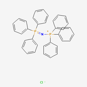 molecular formula C36H30ClNP2 B7800871 1,1,1-Triphenyl-N-(triphenylphosphoranylidene)phosphoraniminium chloride CAS No. 53433-12-8