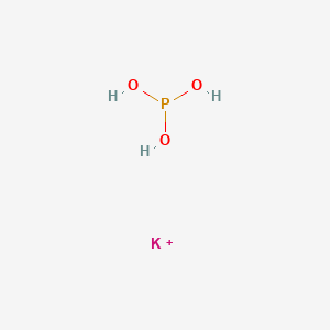 molecular formula H3KO3P+ B078009 Phosphonic acid, monopotassium salt CAS No. 13977-65-6