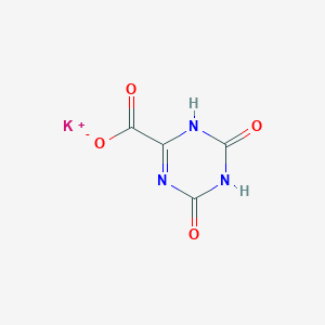 molecular formula C4H2KN3O4 B7800909 potassium;4,6-dioxo-1H-1,3,5-triazine-2-carboxylate 