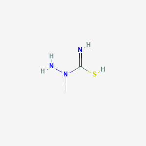 molecular formula C2H7N3S B7801020 N-amino-N-methylcarbamimidothioic acid 