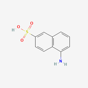 molecular formula C10H9NO3S B7801108 5-Amino-2-naphthalenesulfonic acid CAS No. 51548-48-2