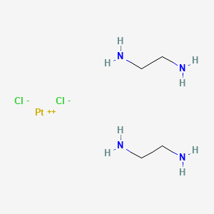 molecular formula C4H16Cl2N4Pt B7801114 Platinum(2+), bis(1,2-ethanediamine-N,N')-, dichloride, (SP-4-1)- CAS No. 15352-47-3