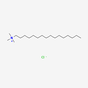 molecular formula C19H42N.Cl<br>C19H42ClN B7801134 Hexadecyltrimethylammonium chloride CAS No. 68002-63-1