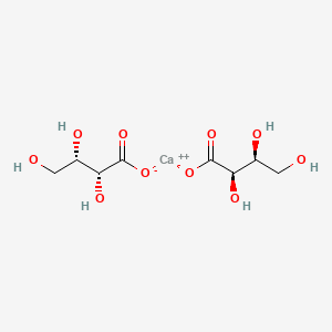 molecular formula C8H14CaO10 B7801207 L-Threonic acid calcium salt 