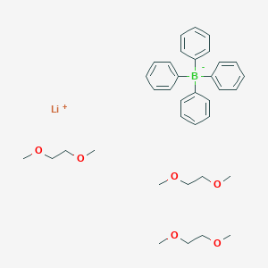 molecular formula C36H50BLiO6 B7801312 lithium;1,2-dimethoxyethane;tetraphenylboranuide 