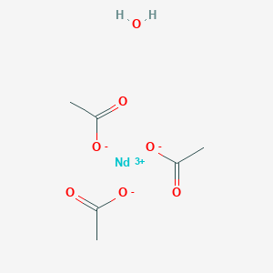 molecular formula C6H11NdO7 B7801328 Neodymium(III) acetate hydrate 