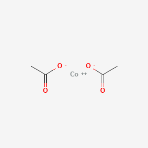 molecular formula C2H4CoO2 B7801411 Cobalt(II) acetate CAS No. 5931-89-5